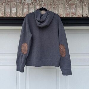 GREY POLO RALPH LAUREN RIB KNIT PULLOVER HOODIE